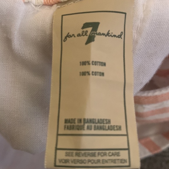 7 For All Mankind Overall Shorts - Picture 4 of 4